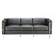 Officesource Madison Collection Sofa with Chrome Exposed Frame OSRL3026PGR - alternate 4
